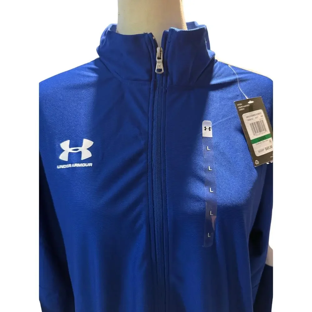 Under Armour Challenger Track Jacket, Royal Blue & White, Men's Size Large, NWT
